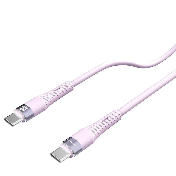 NILLKIN DATA CABLE FLOWSPEED SILICON TYPE C-TYPE C PD 60W, PURPLE