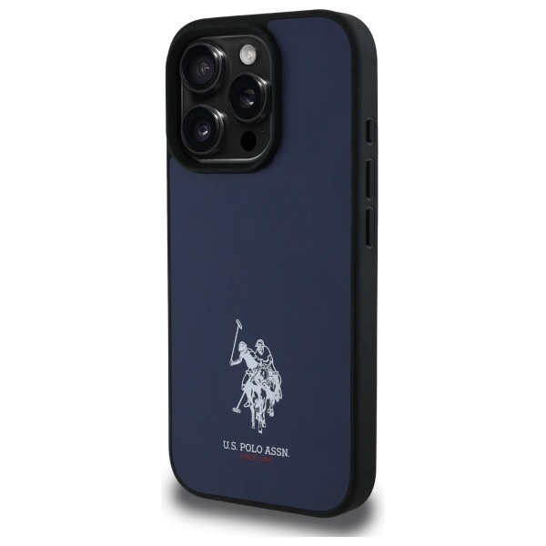 US Polo USHCP15XPGEV iPhone 15 Pro Max    6,7" granatowy/navy Leather Embroidered DH Color