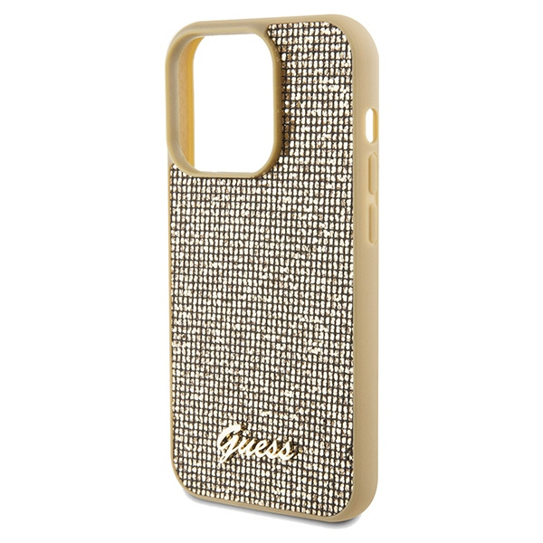 Etui Guess GUHCP14LPMSDGSD iPhone 14 Pro 6.1" złoty/gold hardcase Disco Metal Script Case