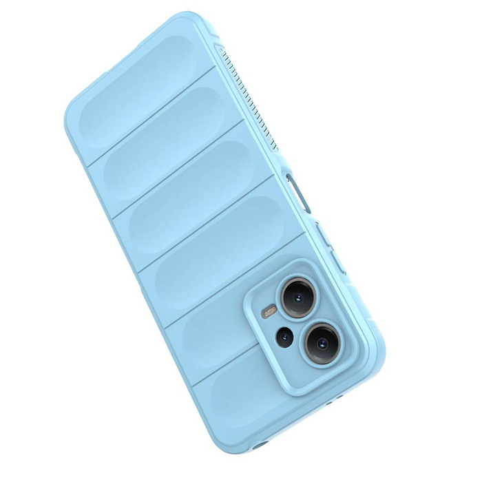 Etui Magic Shield Case etui do Xiaomi Redmi Note 12 5G / Poco X5 5G elastyczny pancerny pokrowiec jasnoniebieskie Case