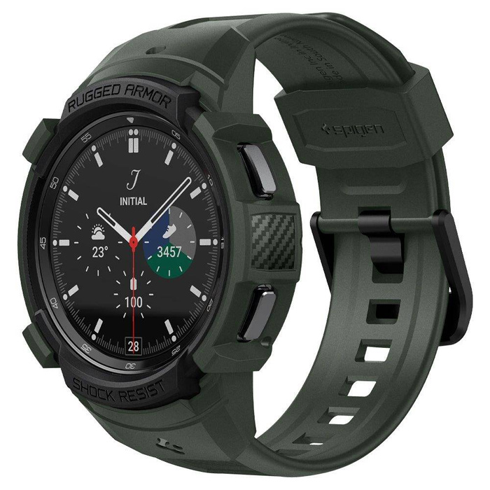 Pasek SPIGEN Rugged Armor ”PRO” Samsung Galaxy Watch 4 Classic 46 Mm Military Green