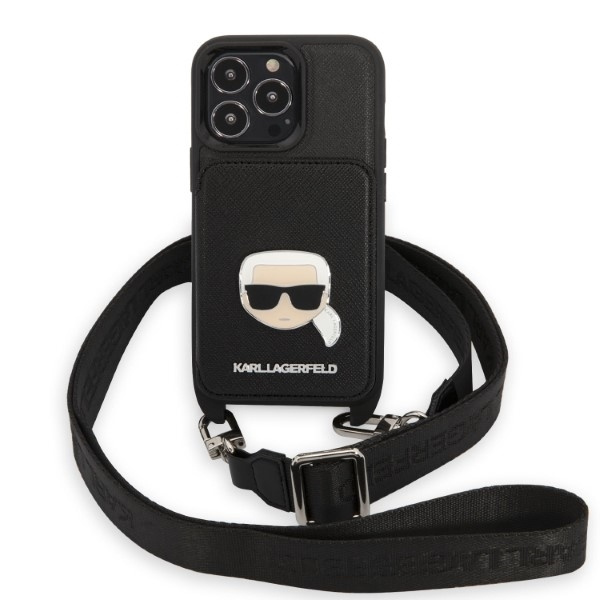 Etui Karl Lagerfeld Klhcp13lsakhpk iPhone 13 Pro / 13 6,1" Hardcase Saffiano Metal Karl Head Case