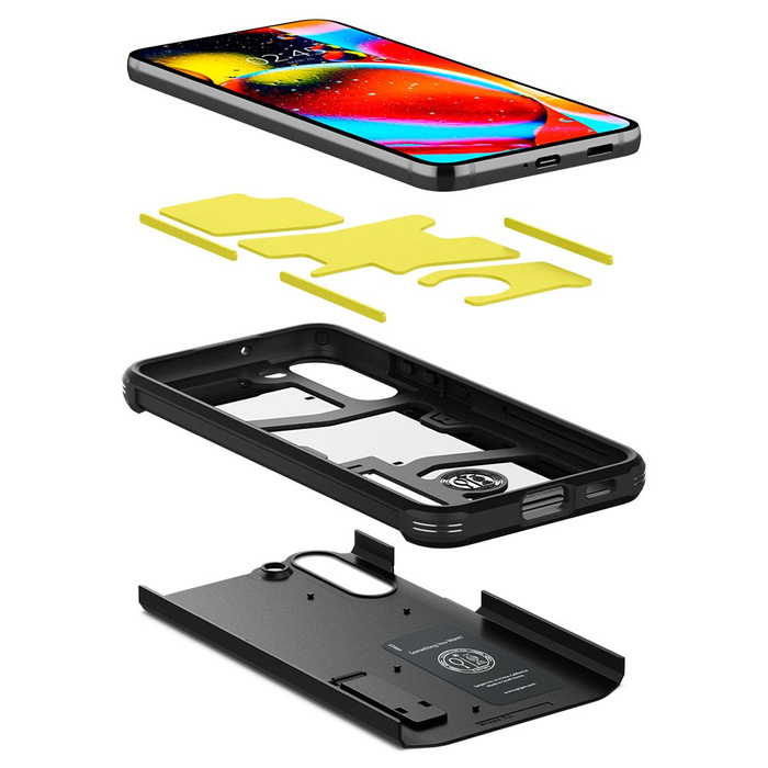 ETUI SPIGEN Galaxy S22 Tough Armor Czarne Pancerne Case