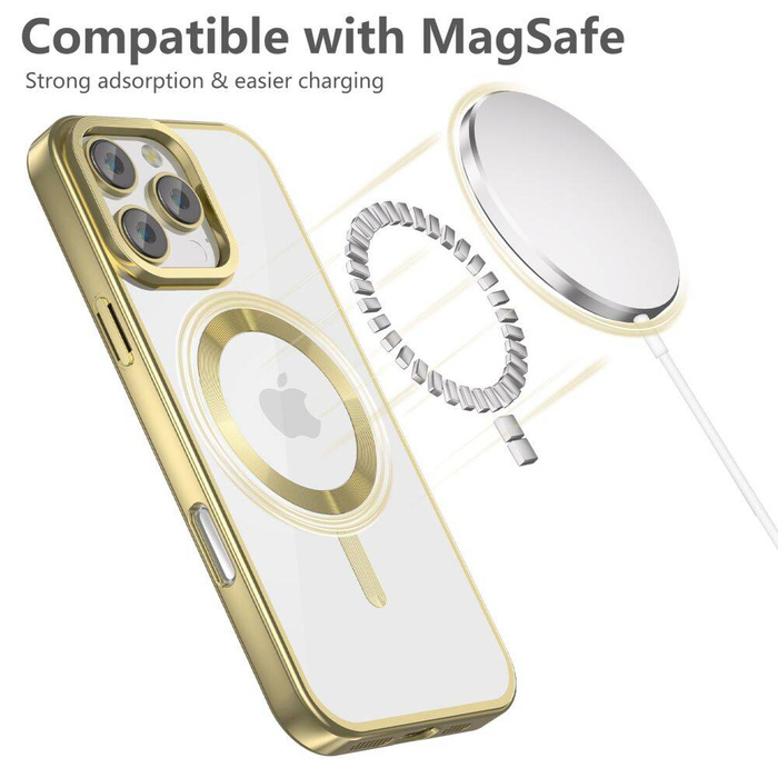 ETUI TECH-PROTECT MAGFLEX MAGSAFE IPHONE 16 PRO MAX SATIN GOLD