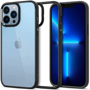 Etui Spigen iPhone 13 Pro Max Ultra Hybrid Matte Black Case + Szkło Hartowane Spigen Full Cover