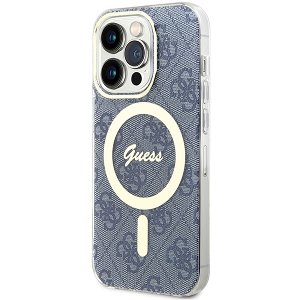 Etui Guess GUHMP15XH4STB iPhone 15 Pro Max 6.7" niebieski/blue hardcase IML 4G MagSafe Case