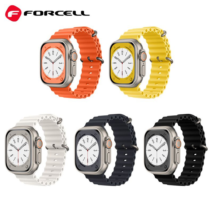 FORCELL F-DESIGN FA12 pasek do APPLE Watch 38 / 40 / 41 mm biały