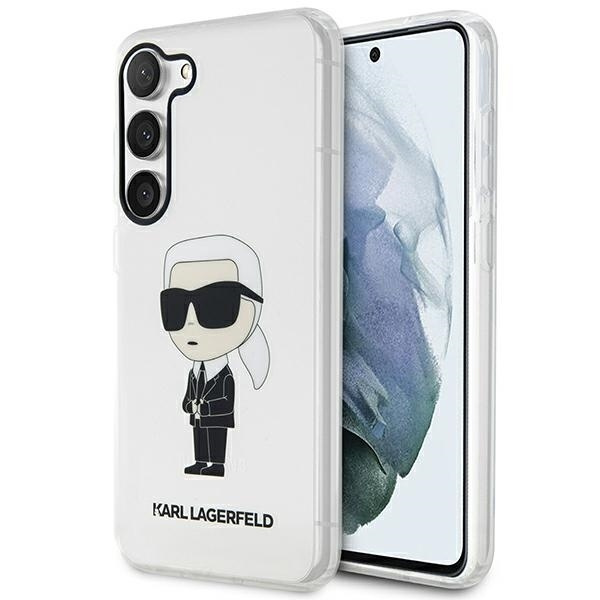 Etui Karl Lagerfeld Klhcs23shniktct S23 S911 Transparent Hardcase Ikonik Karl Lagerfeld Case