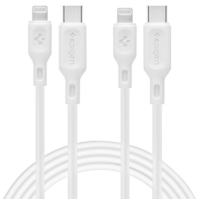 SPIGEN DURASYNC MFI LIGHTING CABLE 2-PACK 100CM WHITE