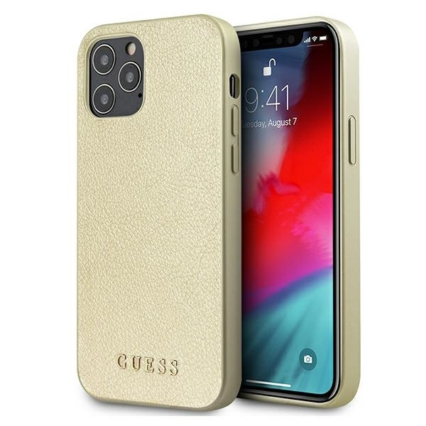 Etui GUESS Apple iPhone 12 Pro Max Iridescent Złoty Hardcase