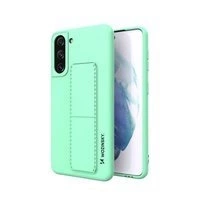 [PO ZWROCIE] Wozinsky Kickstand Case silikonowe etui z podstawką etui Samsung Galaxy S21+ 5G miętowe