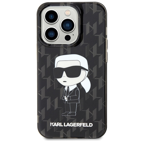 Etui Karl Lagerfeld KLHCP15LHNKMKLK iPhone 15 Pro 6.1" transparent hardcase Monogram Ikonik Case