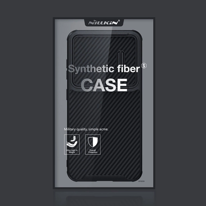 Nillkin Synthetic Fiber S Case etui Samsung Galaxy S23 pokrowiec osłona na aparat czarne