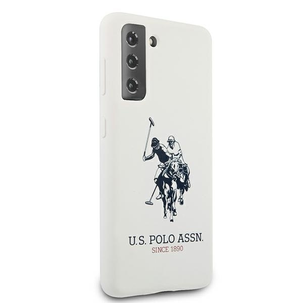 Etui US POLO Samsung Galaxy S21 Silicone Logo USHCS21SSLHRWH Biały Case