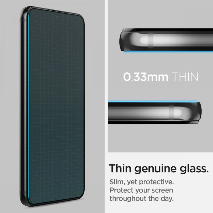 SZKŁO HARTOWANE Spigen Galaxy S22 Glas.Tr ”ez Fit” 2-Pack Samsung 