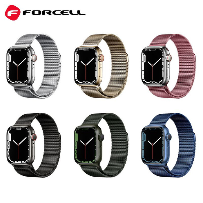 FORCELL F-DESIGN FA03 pasek do APPLE Watch 38 / 40 / 41 mm czarny