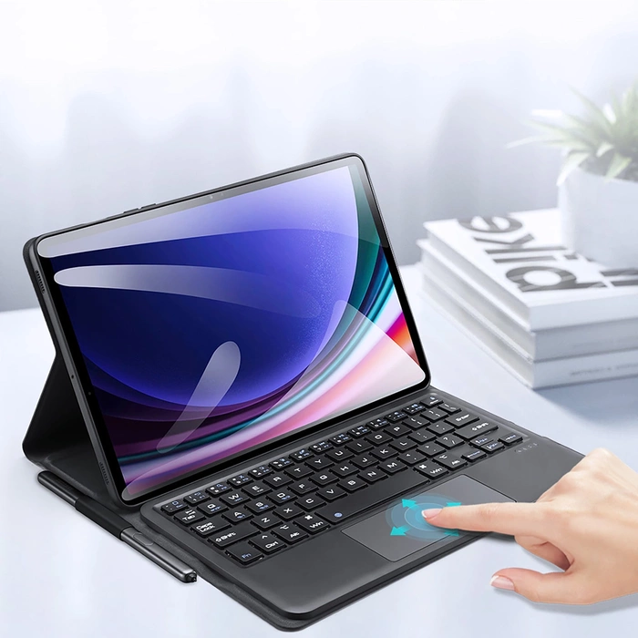 Etui z klawiaturą Bluetooth Dux Ducis (Seria TK) do Samsung Galaxy Tab S9 - czarne