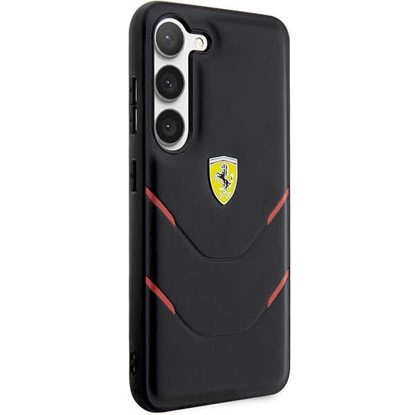 Etui Ferrari FEHCS23MPBAK S23 Plus S916 czarny/black hardcase Hot Stamp Lines