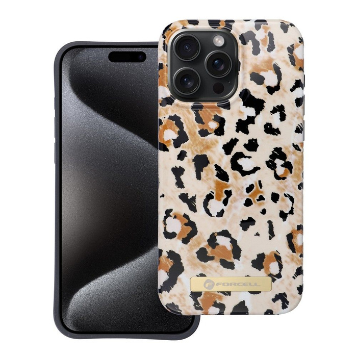 FORCELL F-PROTECT Mirage futerał kompatybilny z MagSafe do IPHONE 15 Pro Max wild panther