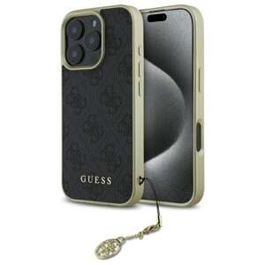 Etui Guess iPhone 16 Pro Max czarny/black hardcase 4G Charms Collection