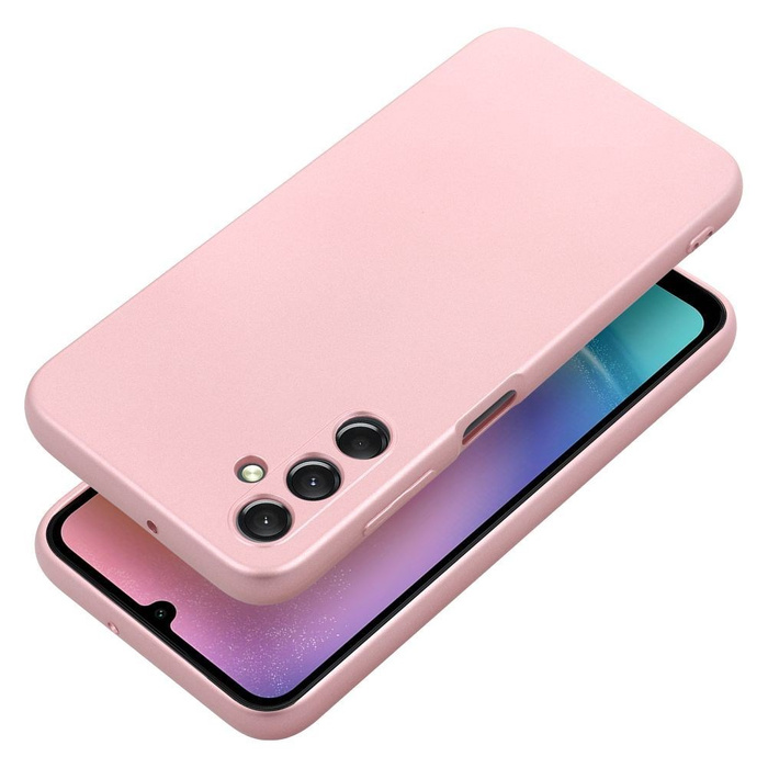 Etui Futerał METALLIC do SAMSUNG A25 5G różowy Case