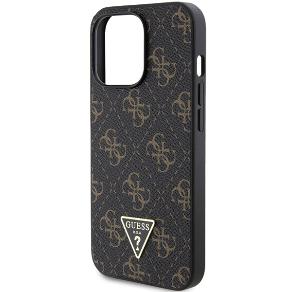 Etui Guess GUHCP15XPG4GPK iPhone 15 Pro Max 6.7" czarny/black hardcase 4G Triangle Metal Logo Case