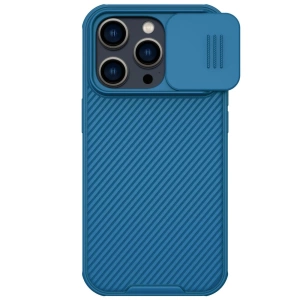 Nillkin CamShield Pro Magnetic Case etui iPhone 14 Pro pokrowiec osłona na aparat kamerę niebieski (z MagSafe)