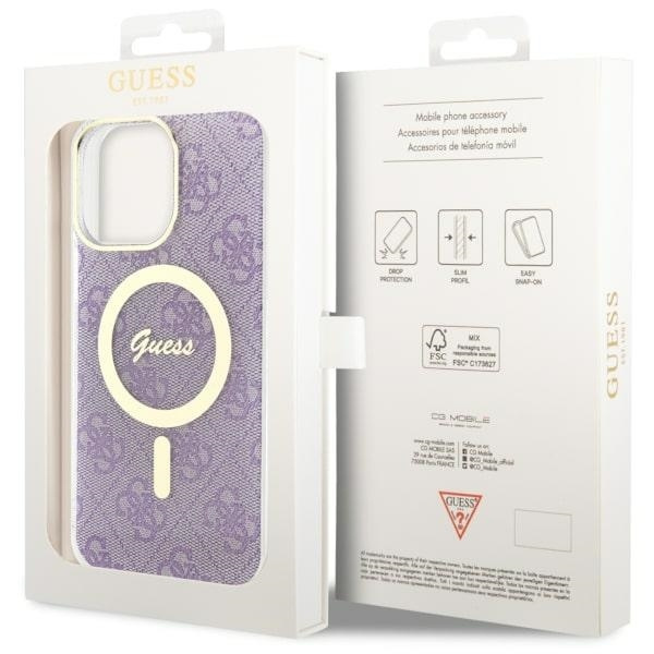 Etui Guess GUHMP14XH4STU iPhone 14 Pro Max 6.7" purpurowy/purple hardcase 4G MagSafe Case