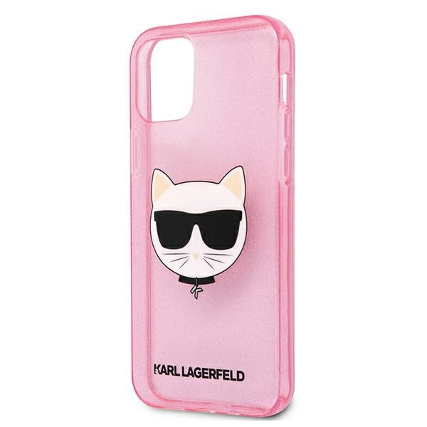 Etui KARL LAGERFELD Apple iPhone 12 Pro Max Glitter Choupette Różowy Hardcase