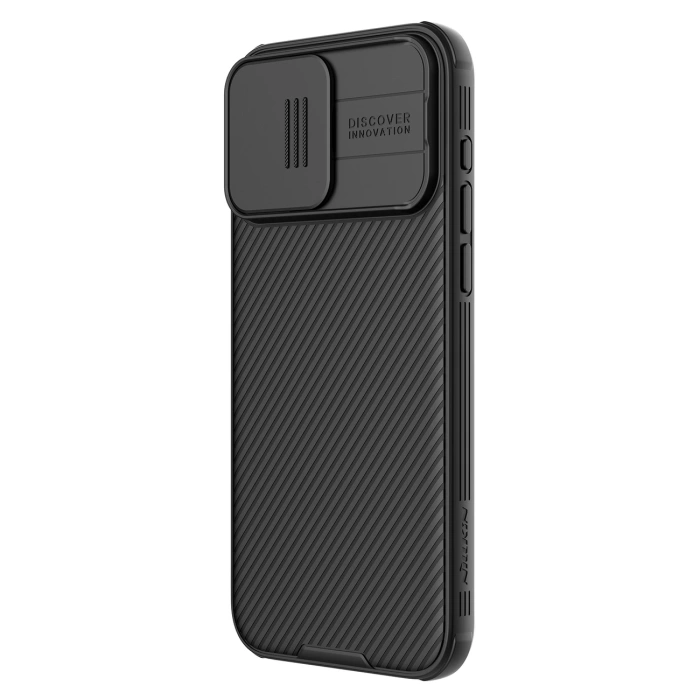 Pancerne etui Nillkin CamShield Pro Magnetic Case do iPhone 15 Pro z osłoną na aparat - czarne