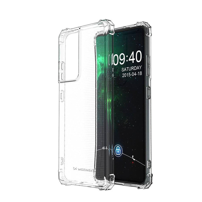 Wozinsky Anti Shock pancerne etui do Samsung Galaxy S21 Ultra 5G przezroczysty