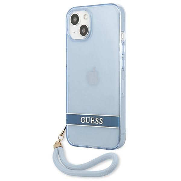 Etui GUESS Apple iPhone 13 Mini Translucent Stap Niebieski Hardcase