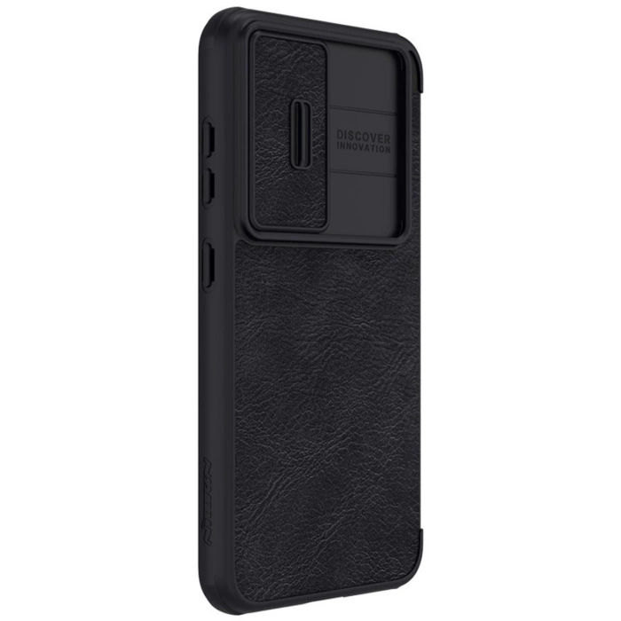 Nillkin Qin Leather Pro Case etui Samsung Galaxy S23+ pokrowiec z klapką osłona na aparat czarne