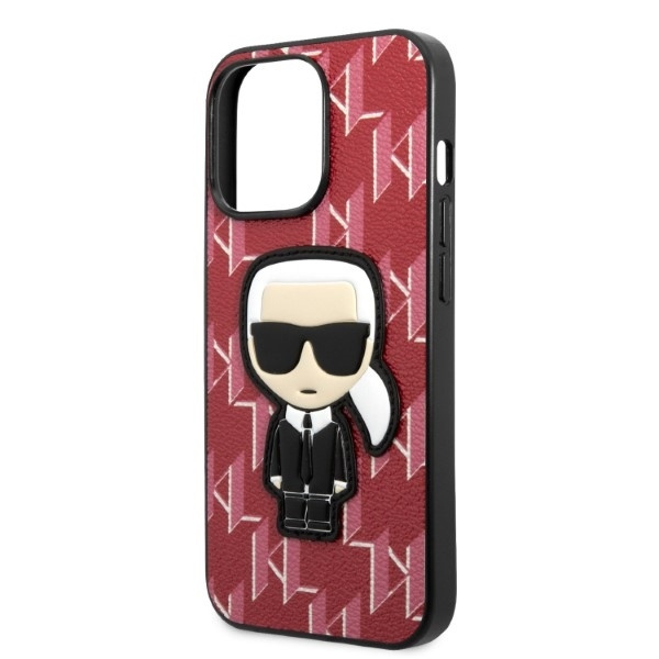 Etui Karl Lagerfeld Klhcp13xpmnikpi iPhone 13 Pro Max 6,7" Hardcase Czerwony/red Monogram Ikonik Patch Case