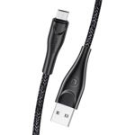 Kabel Pleciony USAMS MicroUSB 2A 1m Czarny