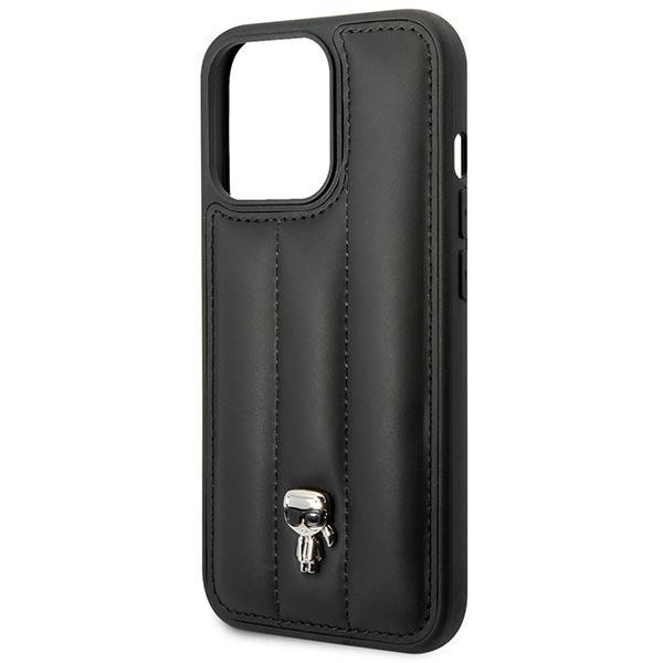 ETUI Karl Lagerfeld iPhone 14 Pro 6,1" hardcase czarny/black Puffy Ikonik Pin