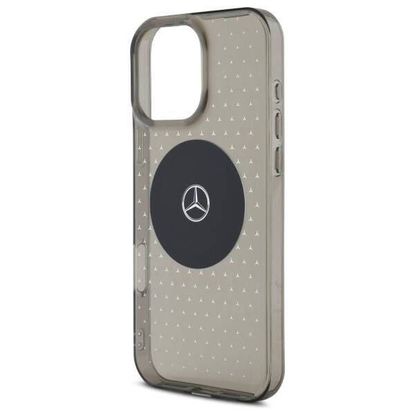 Etui Mercedes iPhone 16 Pro  6.3" czarny/black hardcase MB Case Star Pattern