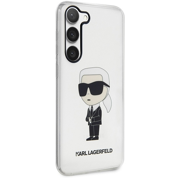 Etui Karl Lagerfeld Klhcs23shniktct S23 S911 Transparent Hardcase Ikonik Karl Lagerfeld Case