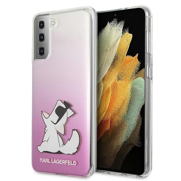 Etui KARL LAGERFELD Samsung Galaxy S21 Plus Choupette Fun Różowy Hardcase