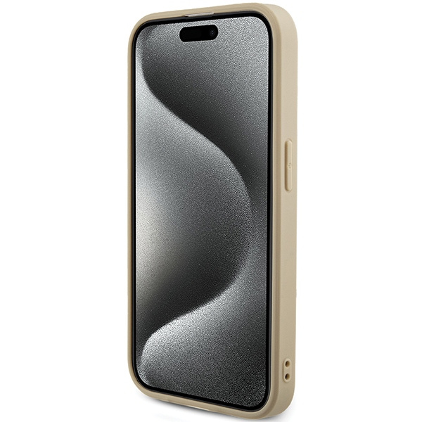 Etui Guess GUHCP14LPSAIRSD iPhone 14 Pro 6.1" złoty/gold hardcase Saffiano Iridescent Script Case