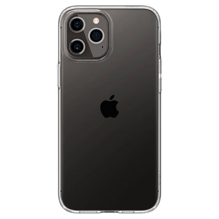 SPIGEN Liquid Crystal iPhone 12 / 12 Pro Etui Crystal Clear Przeźroczyste Case + Szkło 3MK Flexible Glass Lite