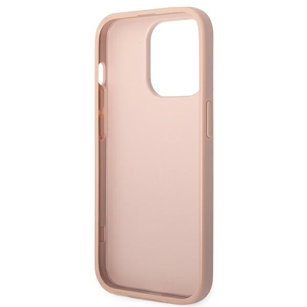 Etui GUESS Apple iPhone 14 Pro Max Saffiano Strap Różowy Case