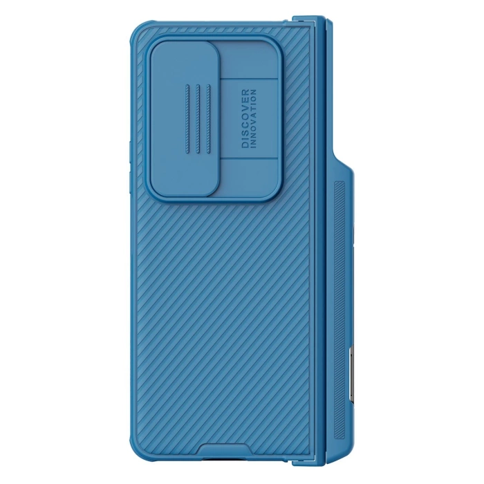 Nillkin CamShield Pro Case (suit) etui Samsung Galaxy Z Fold 4 pokrowiec z osłoną na aparat podstawka niebieskie