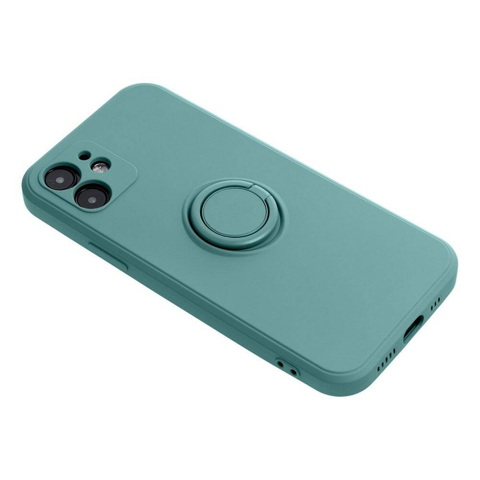 Etui Futerał SILICONE RING do XIAOMI Redmi 12 4G  zielony Case