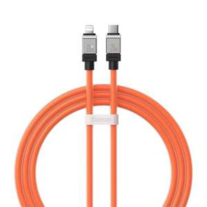 BASEUS kabel Typ C do Apple Lightning 8-pin CoolPlay Fast Charging 20W 2m pomarańczowy CAKW000107