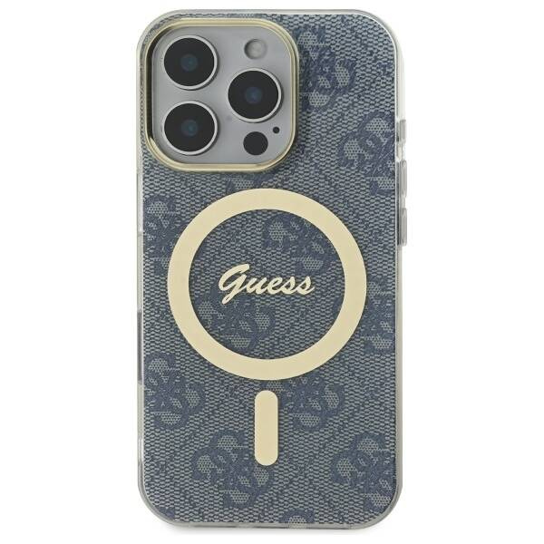 Etui Guess iPhone 16 Pro Max 6.9" niebieski/blue hardcase IML 4G MagSafe