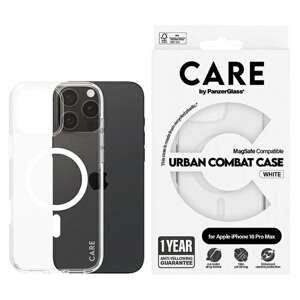 Etui CARE by PanzerGlass Flagship Case iPhone 16 Pro Max 6,9" biały/white MagSafe 1340