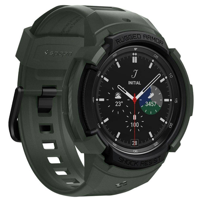 Pasek SPIGEN Rugged Armor ”PRO” Samsung Galaxy Watch 4 Classic 46 Mm Military Green