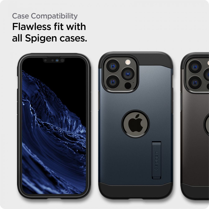 Szkło Hartowane Spigen iPhone 13 Pro Max Alm Glass Fc 2-Pack Black