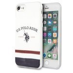 Etui US POLO Apple iPhone 7 8 SE 2020 Tricolor Pattern Collection BIały Case